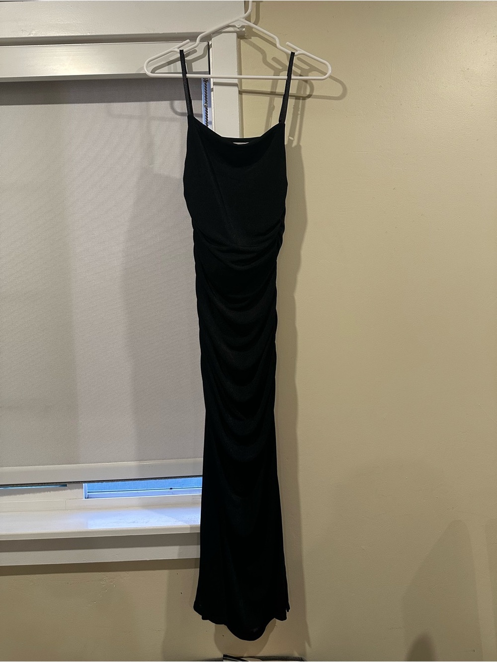 Glassons Black Ruched Slip Gown